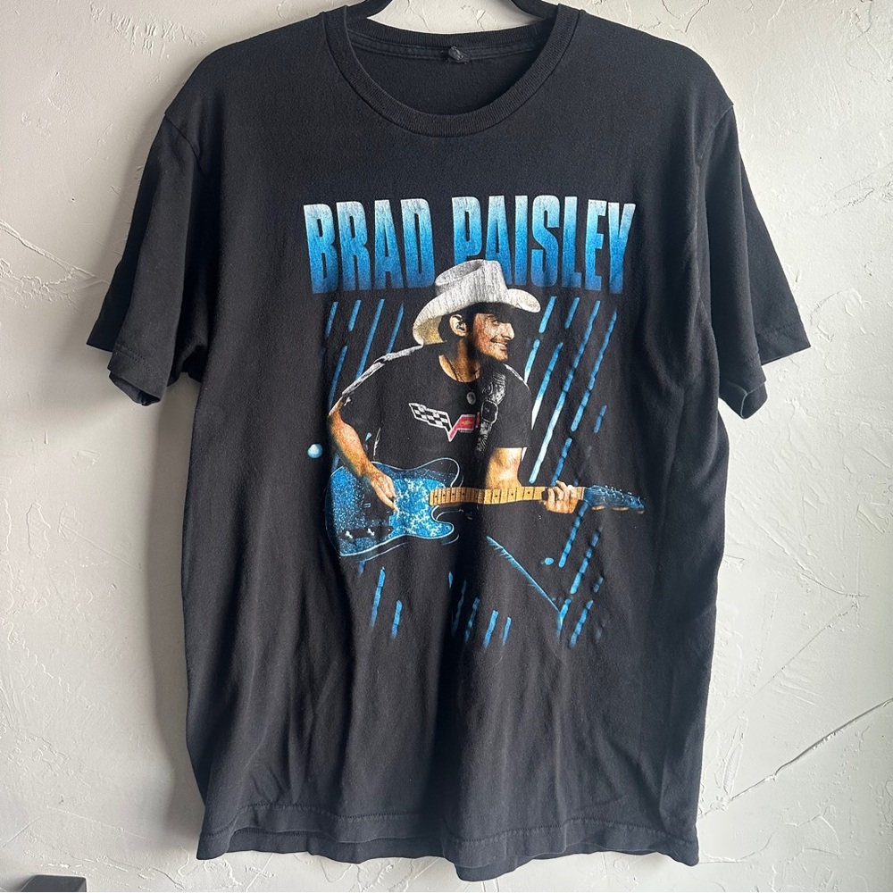 Brad‎ Paisley Country Tour Tee Shirt Graphic Print 2014 Sz L